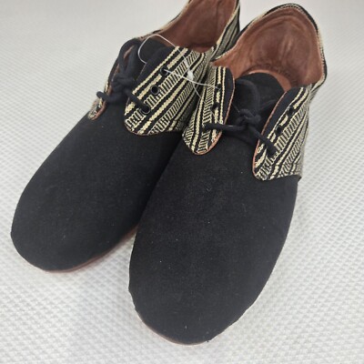 Osborn Black Suede Oxfords Shoes Mens Size EU 44 US 11 | eBay display picture 1
