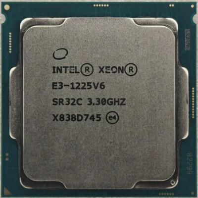 100% Tested CPU Intel Xeon E3-1225 V6 3.30GHz Processor Quad Core 8MB LGA1151