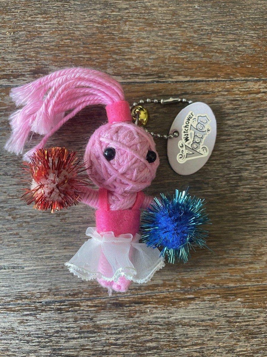 Watchover VOODOO Pink Collectible String Doll Keychain Hey