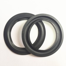 2 pcs High Quality 3.5" 82mm Speaker Replacement Surround Repair Rubber Edge