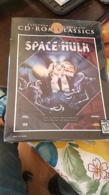 Vintage CD Rom WARHAMMER SPACE-HULK Video Game In Big Box New Factory Sealed
