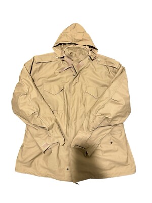 Alpha Industries Cold Weather Men's Field Coat Jacket Size XL Reg Khaki Tan
