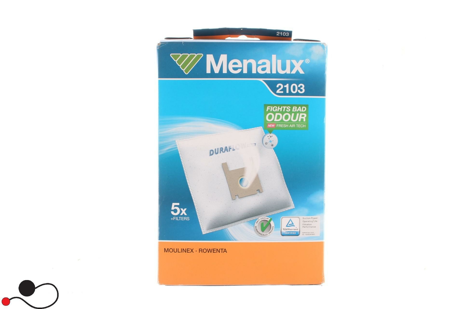 SACCHETTO ASPIRAPOLVERE MENALUX 2103 5X MOULINEX ROWENTA 9001961979 COMPATIBILE