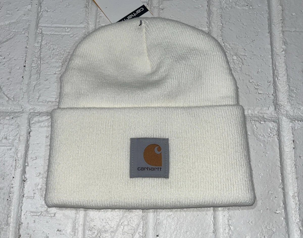 Carhartt White Beanie WIP Watch Hat ONE SIZE - NWT Rare Carhartt A18 Knit White Paint Splatter | Mercari main image 4