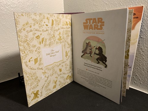 Star Wars Little Golden Books Lot of 3 Empire Strikes Back, Phantom Menace Used - Picture 3 of 10