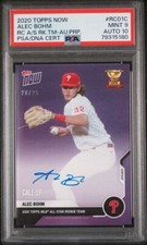 Alec Bohm 2020 Topps Now All-Star Rookie Team Auto Purple 20/25 PSA 9/10 CALL-UP
