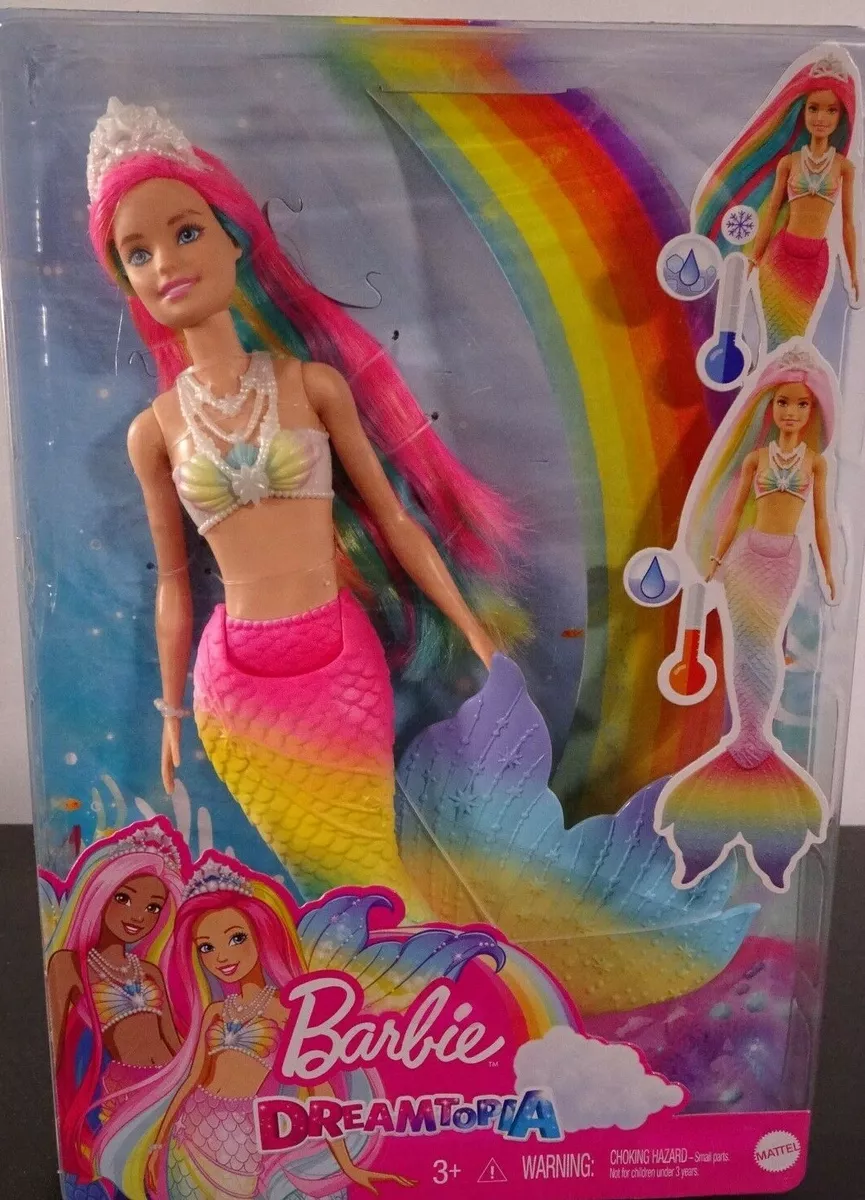 Barbie Dreamtopia – Sirène Magique Arc-en-Ciel – MATTEL –