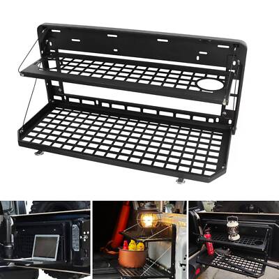 Rear Tailgate Table and Molle Panel for 2007-2022 Jeep Wrangler JK & JL 4 Door