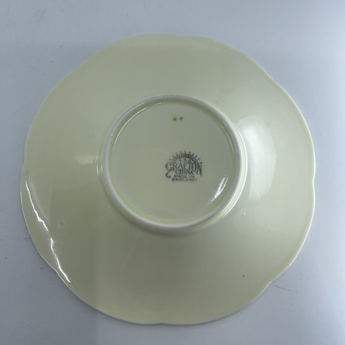 Tea Cup, Saucer, Plate - Trio - Grafton - Lemon/Yellow - Art Deco - Vintage - Picture 15 of 21