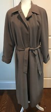 Portrait Sz 6 Womens Coat Taupe Brown Full Length Long Removable Liner Trench