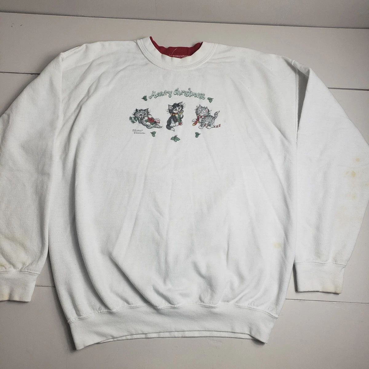 Vintage kitten sweatshirt hot sale
