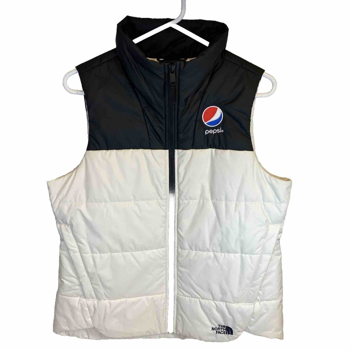 The North Face x Pepsi Puffer Vest RARE Cream & Black