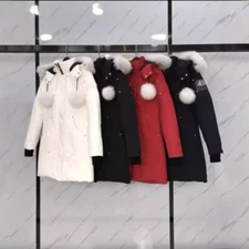 Moose Knuckles Women's Slim-fit Long Down Jacket coat
