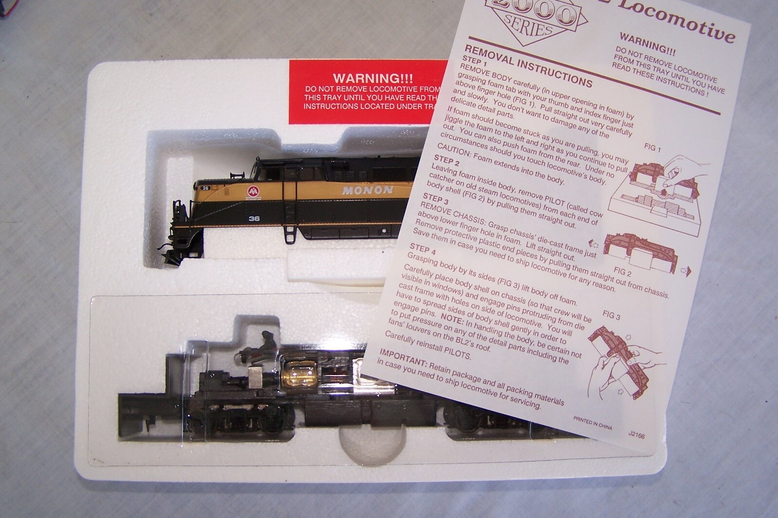 PROTO 2000 HO SCALE BL2 MONON RAILROAD 36 NEW IN BOX Mint Vintage eBay