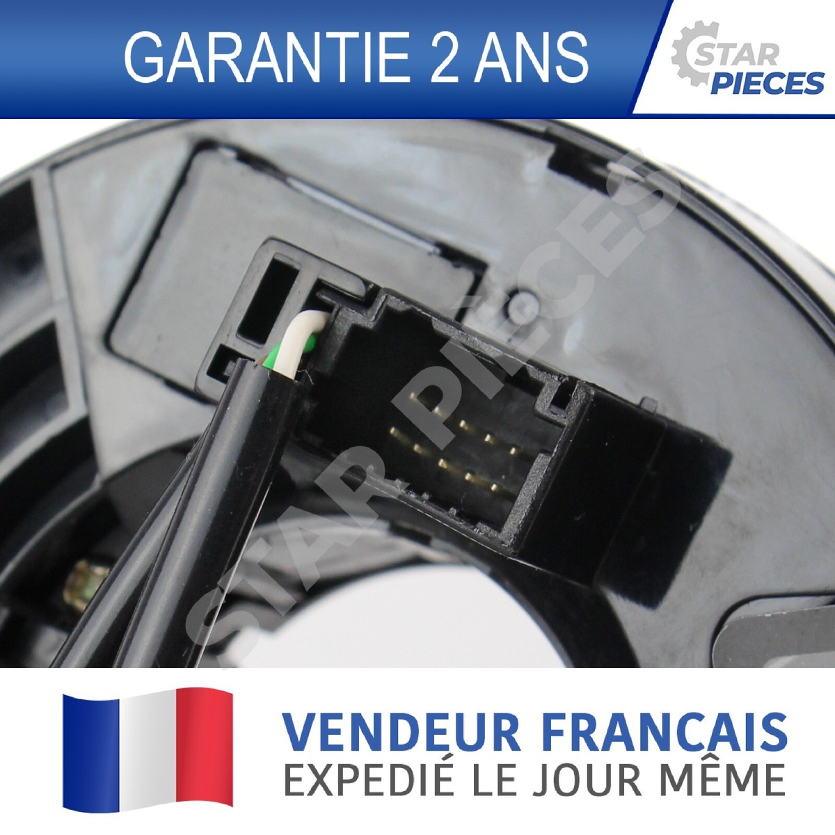 Contacteur Tournant Airbag Renault Espace 4, Laguna 2, Velsatis - Référence 8200012245 - Reconditionné