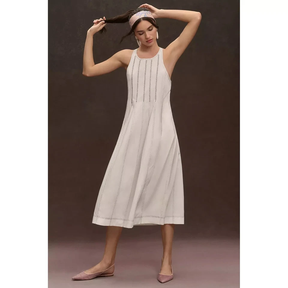 Vestido midi sin mangas bordado Daily Practice by Anthropologie 2X-PS 281048 Foto 4 de 4