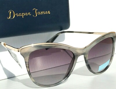 Draper James LUCY Grey Seashell with Grey Grad Womens Sunglass SU0021 30
