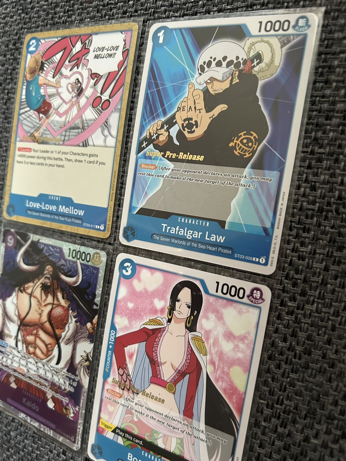 One Piece Card Game Super Pre Release Mix 4 Cards Bundle English