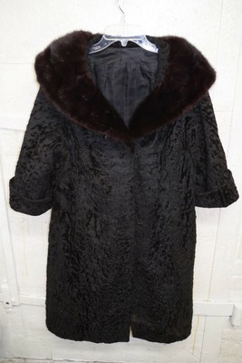 black lamb coat