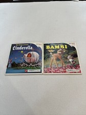 2 GAF View-Master 3 Reel Set Walt Disney's Cinderella B318  Bambi B400 2