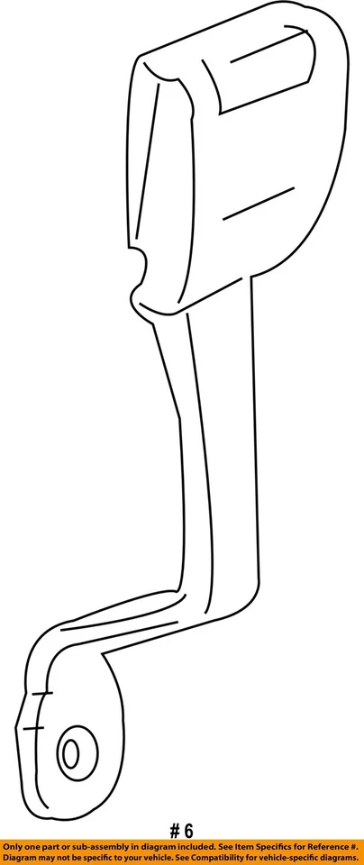 Used Front Left Seat Belt Front fits: 2001 Audi A4 Sdn bucket seat driver buckle Foto 4 de 4