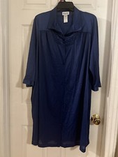 vintage vanity fair nightgown Size Large Blue Nylon