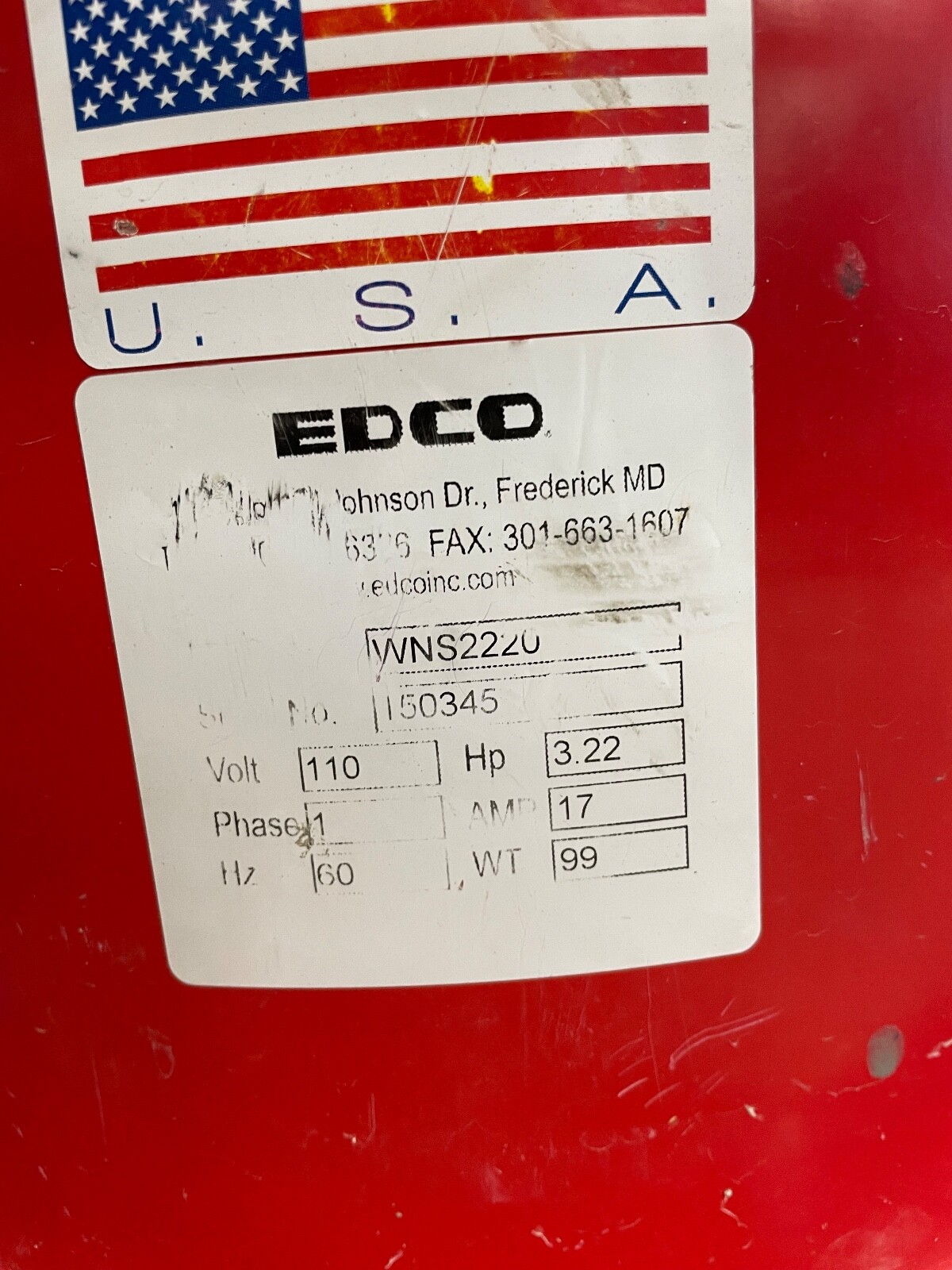 Edco ContrX WNS2220 Vortex-200 Portable Shop Vacuum Dust Collection System