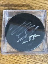 Nick Schultz Minnesota Wild Signed Autographed Hockey Puck Black