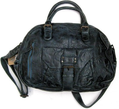 Billy the Kid by Greenburry Leder Bowlingtasche petrol Ledertasche Reisetasche