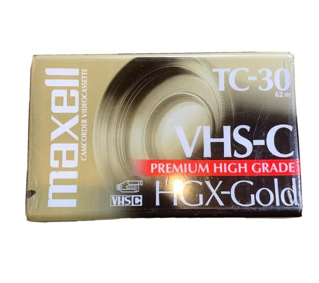 Maxell VHSC Tape TC30 HGXGold Brand New Sealed eBay