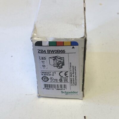 Schneider ZB4BW0B65 Harmony XB4   LED-Fassung mit Kontaktblock (Blau, 24V)