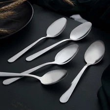 24-Piece Stainless Steel Dinner Spoons Set 6.7" Mirror Polished Dishwasher Safe