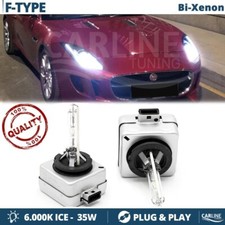 For Jaguar F-Type 2013-2024 Pair D1S Xenon Bulbs White 6000K Low Beam Headlights
