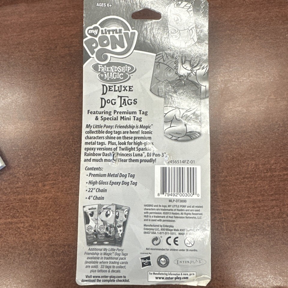 My little Pony Deluxe Dog Tag 5 packs per lot Collector Tags Tag MLP 10 ...