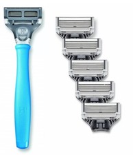 Harry's Men's Razor Blades 6 Count - 5 Blade Cartridges Refills  Handle Shown