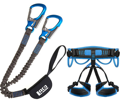 Klettersteigset LACD Pro EVO 3.0 + Gurt LACD Start 2.0 für Damen + Herren