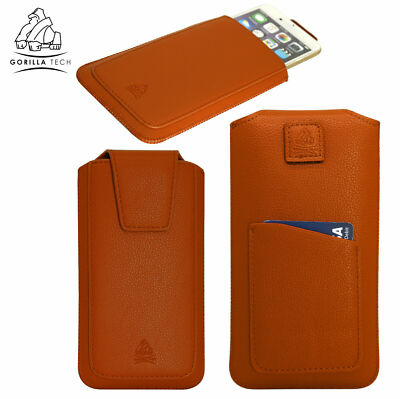 Univarsal Leder Klimmzug Etui mit Kartenfach Socke Cover Tasche für Handys
