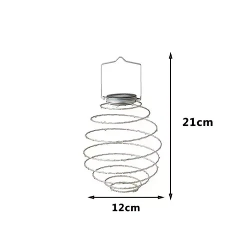 Solar LED Garden Lights 4pc Set Metal Beehive Lanterns Outdoor Lighting Large - Image 2 of 4