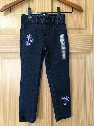 NWT Gymboree Blue Jeggings Demin Floral 