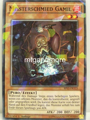 Yu-Gi-Oh - 1x Meisterschmied Gamil - Shatterfoil Rare - BP03 - Monster League