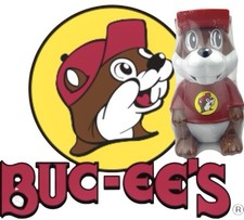 Bucees Beaver Kids Drink Cup Mug Souvenir Travel Sipper Plastic 7" NO STRAW NEW
