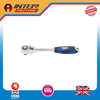 Draper Expert Soft Grip Reversible Ratchet, 3-8'' Sq. Dr., 72 Tooth 26503
