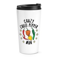VerrüCkte Chilli Pfeffer Mann Stars Reise Becher Tasse Vatertag Freund Lustig