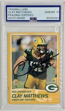 Clay Matthews AUTO 2013 Green Bay Packers Police - #16 PSA
