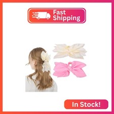 Bow Claw Clips Bow Hair Clips 2PC Big Hair Bows for Women Butterfly Styling Larg
