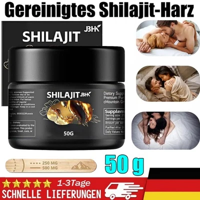 MARKENLOS Himalaya Shilajit Resin 50g Fulvinsäure Huminsäure Mineralien 100% Rein Kräuter