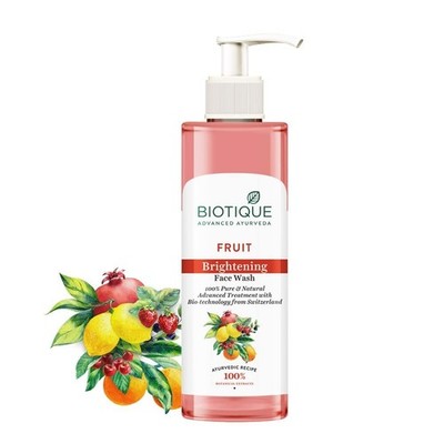 Biotique Fruit Brightening Face Wash| Ayurvedic and Organic Pure| 200ml