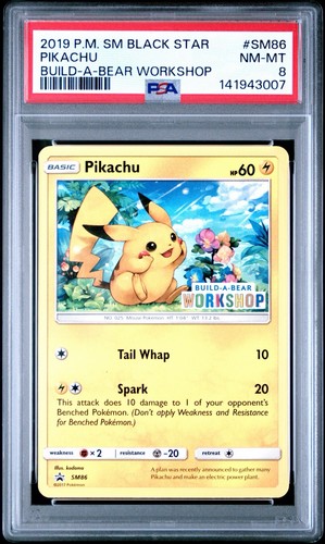 Pikachu graded PSA 8 for sale on eBay