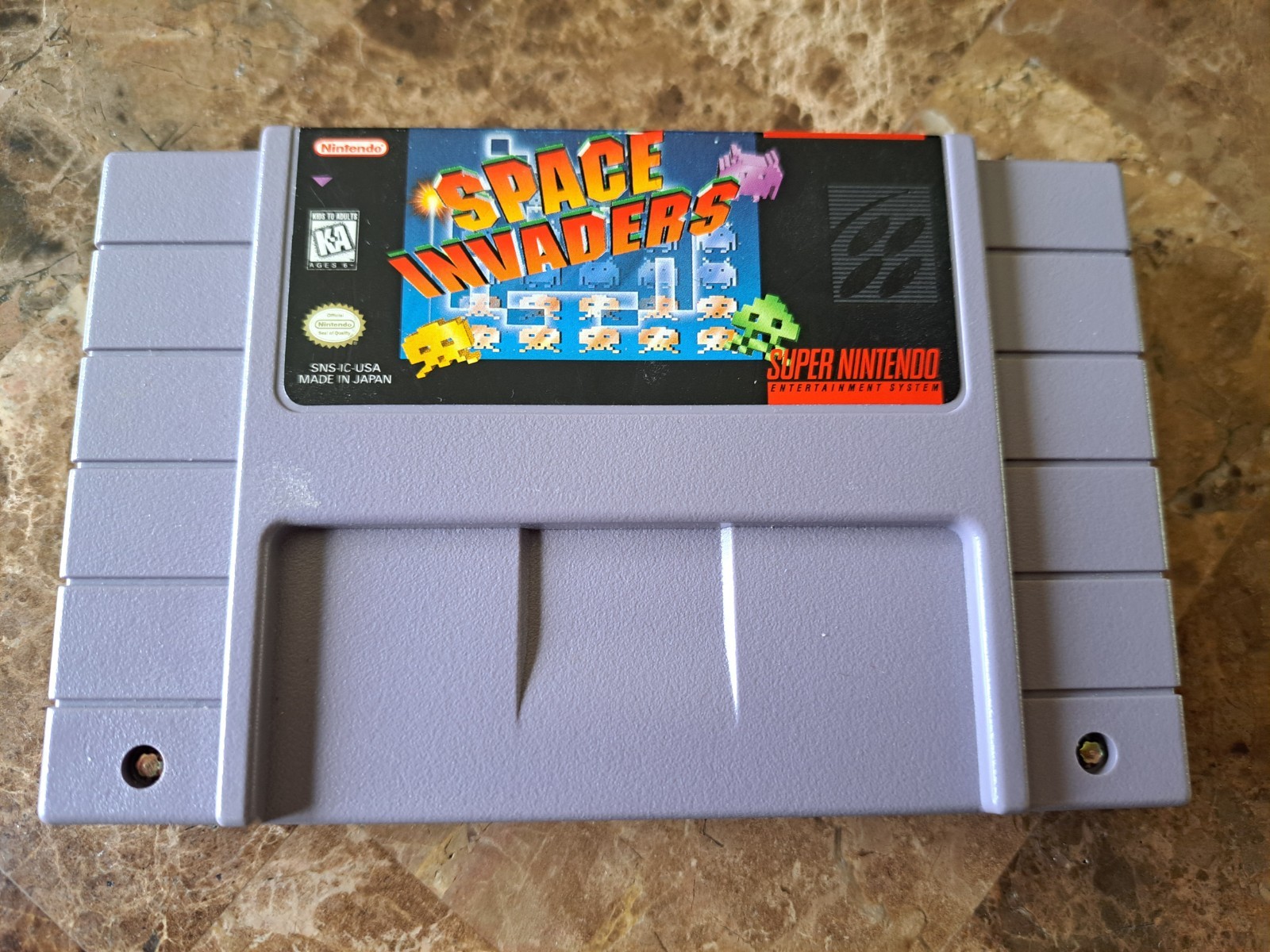 Space Invaders Super Nintendo SNES Authentic Working Free Fast Shipping