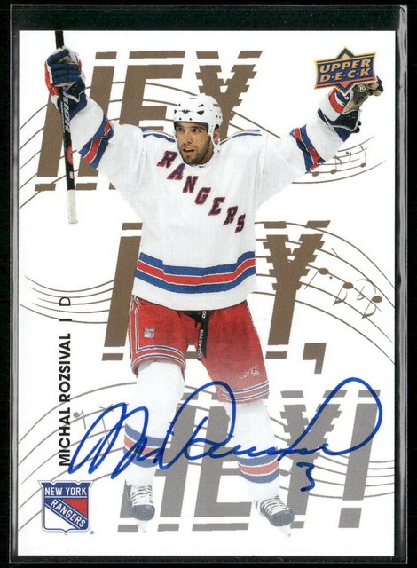 Michal Rozsival - 2025-26 UD NY Rangers Centennial Hey, Hey, Hey! Auto #HHH-23